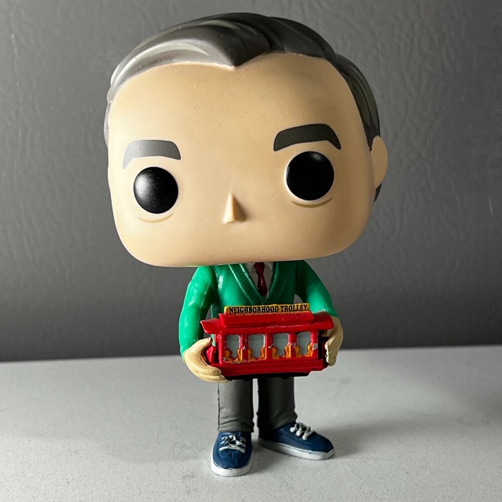 Funko Pop! Mister Rogers' Neighborhood Fred Rogers with Red Trolley Collectible
